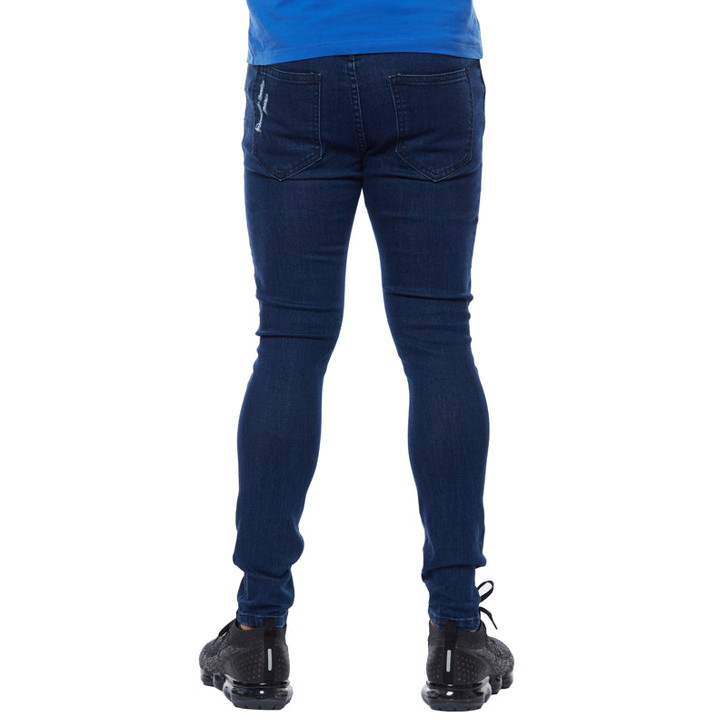 SUPER SKINNY RIPPED - BLUE - HAYRE CLOTHING 